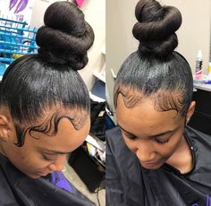 Bang Updo, Invisible Ponytail, Black Hair Bun, Birthday Hairstyles, Bun Bun, Ponytail Bun, Graduation Hairstyles