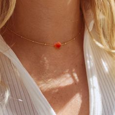 Genuine Raw Carnelian Crystal Necklace| Waterproof adjustable Steel Chain| Raw Natural Carnelian Satellite chain  Waterproof | Anti Tarnish  * Materials: 14K Gold Plated High Quality Stainless steel  * Gemstone: Raw Real untreated -unbleached Carnelian Stone  pendant * Closure: Lobster Clasp  * Style: Minimalist  * Chain Length : choose Lengths to 14" thru20" Perfect for everyday wear, Statement Piece! We take customer care and service seriously to ensure clients are happy with purchase. * SHIPP Adjustable Orange Necklace For Gifts, Adjustable Orange Necklace For Gift, Minimalist Orange Necklace As Gift, Orange Carnelian Beaded Necklace For Gift, Adjustable Carnelian Gemstone Necklace, Orange Birthstone Necklace As Gift, Orange Birthstone Necklace Gift, Adjustable Carnelian Crystal Necklace Gift, Raw Carnelian