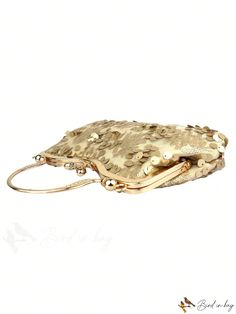 BirdinBag - Chic Sequin Evening Bag: Top Handle, Perfect for Parties! Party Shoulder Bag With Adjustable Handle, Gold Satchel Bag For Party, Gold Party Satchel, Elegant Portable Tote Shoulder Bag, Party Shoulder Bag With Single Handle, Gold Shoulder Bag With Top Carry Handle As Gift, Gold Pouch Satchel For Evening, Gold Top Handle Satchel For Party, Party Bag With Adjustable Handle