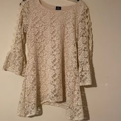 Calstyle Lace Tunic Top With Cage Sleeve Detail Cream Beige Medium Nwt Dressy Dressy Casual California Boutique Stretchy Measures 19 Inches Across 30 Inches To Longest Point Under Arm 14 Inches Dressy, Casual, Boho, Whimsical, Airy Flowy Comfy Beige Lace Top For Day Out, Cream Lace Top For Spring, Spring Cream Lace Top, Casual Beige Lace Top, Spring Hollow Out Beige Top, Beige Hollow Out Top For Spring, Spring Beige Lace Top, Spring Beige Hollow Out Top, Beige Lace Top For Spring Party