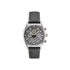 Dress up any casual or business attire with this sophisticated men's Seiko watch. Click on this JEWELRY & WATCHES GUIDE to learn about fit, styles, materials and more! Dress up any casual or business attire with this sophisticated men's Seiko watch. Click on this JEWELRY & WATCHES GUIDE to learn about fit, styles, materials and more! FEATURES Chronograph Increments: 1 second Range: up to 12 hours Elapsed timeDISPLAY Dial type: textured Face cover material: sapphire crystal Illumination: luminesc Seiko Men, Seiko Watch, Seiko Watches, Mens Essentials, Business Attire, Face Cover, Sapphire Crystal, Chronograph, Jewelry Watches