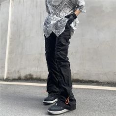 Threebooy New Black Wrinkle Pants Man Harajuku Punk Men's Streetwear Hip Hop Fashion Clothing Casual Tactical Trousers Y2k Goth Flared Tips: Please choose the size according to your height and weight. 1. Order size is EU Size. 2. As measured by hand,1-3 cm difference is allowed (1cm=0.39inch). 3. Different computer can display different colors even if it is the same color.please allow reasonable color difference. 4. Normally we can send your order within 3 days after the payment, If not, please Punk Man, Harajuku Punk, Men's Streetwear, Streetwear Hip Hop, Y2k Goth, Clothing Casual, Casual Vest, Summer Tank Tops, Pop Punk