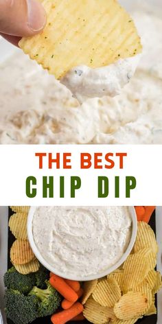 the best chip dip recipe with broccoli and carrots