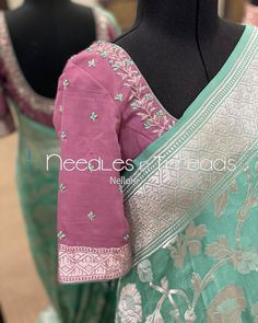 Needles n Threads, Nish*tha towers,3rdfloor,Behind celebrations,Kings court avenue, Nellore (2021) Blouse Designs High Neck, Maggam Works, New Blouse Designs, Blouse Design Images, Blouse Designs Indian, Simple Blouse Designs, Saree Designs Party Wear, Blouse Designs Silk