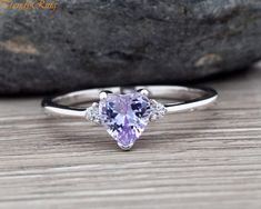 ▷Gift Box Included ▷7mm Height ▷Size 3 - 12 Available ▷925 Sterling Silver (not plated or filled) ▷925 Stamp Authenticity ▷High-Quality Cubic Zirconia Used https://www.etsy.com/shop/TrendyRing Lavender Cubic Zirconia Rings For Gift, Purple Brilliant Cut Ring As Gift, Lavender Round Cut Jewelry For Gifts, Lavender Round Cut Jewelry Gift, White Gold Amethyst Ring With Cubic Zirconia For Gift, Lavender Round Cut Rings For Gift, Lavender Solitaire Jewelry As A Gift, Lavender Solitaire Jewelry For Gift, Lavender Round Cut Ring For Gift