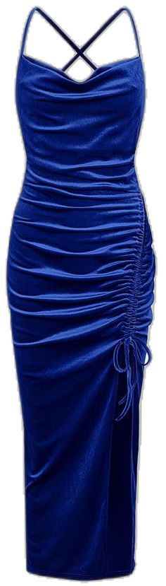 Blue Party Dress With Drawstring, Women Dresses, Velvet Dress, Dress P, Velvet, Free Shipping, Dresses