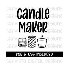 candle maker svg cut file