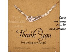 "Silver or gold Angel Wing bracelet,Memory wing bracelet,memorial bracelet,Bridesmaid gift,Wedding bridal Jewelry,anniversary,child loss jewelry An angel wing bracelet with optional personalized note card: 1. a sterling silver (or 24k gold dipped sterling silver) angle wing charm (~1\") connected in-line with a 2. double strand sterling silver chains closed with a lobster clasp 3. an optional customized note card, laser-printed on heavy weight cardstock, in elegant font and layout Everything is Angel Wing Bracelet, Gold Angel Wings, Angel Wing Necklace, Memorial Bracelet, Child Loss, Gold Angel, Wing Necklace, Wedding Bridal Jewellery, Bridesmaid Bracelet