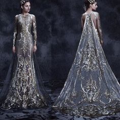 Versailles Photography, جورج حبيقة, Michael Cinco, Fantasy Dresses, Dress Silver, Fantasy Fashion