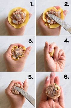 instructions to make mini pasta shells with cheese and meat in them for dinner or as an appetizer