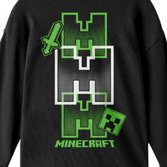 He'll love the cool style of this Boys 8-20 Minecraft Icon Repeated Long-Sleeve Tee. He'll love the cool style of this Boys 8-20 Minecraft Icon Repeated Long-Sleeve Tee. Crewneck Long sleevesFABRIC & CARE Cotton Machine wash Imported Size: X Small. Color: Black. Gender: male. Age Group: kids. Minecraft Icon, The Cool, Minecraft, Cool Style, Age Group, Long Sleeve Tees, Crew Neck, Size Medium, Long Sleeve