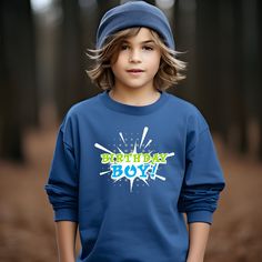 Birthday Boy Sweatshirt, Birthday Boy Sweater, Birthday Sweatshirt,  Birthday Party Boy Sweatshirt, Gift For Kids, Cute Kids Sweatshirt How can I order? 1️) Please review all the information provided before placing an order 2️) Select the Sweatshirt type and size. 3️) Select the color of the Sweatshirt using the following options. 4️) Need more Items? Add the current item in the cart. And If you like to add more items to your order please press the back button and repeat steps 1-4 again. 5️) Once all your desired items are in your cart you may complete your order by entering your payment method, desired shipping address and click submit. When will my product arrive? Processing Time: 1-3 days During holidays please expect delays as the amount of orders are slightly higher than usual, althou Birthday Party Boy, Birthday Sweatshirt, Party Boy, Boys Sweatshirts, Boys Sweaters, Boy Birthday Parties, Boy Party, Birthday Boy, Gift For Kids