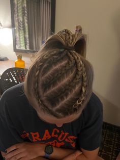 Braided Sporty Hairstyles, Gymnastics Meet Hair, Tennis Hairstyles, Braids Sports