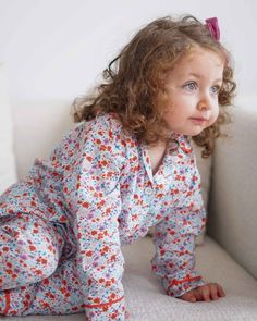 Atelier Babbi - Red Little Blossom Pyjamas Set 2-Piece Set: This adorable pajamas set includes a button-up top and matching pants, providing a complete and cozy outfit for your little one. 100% Cotton Comfort: Crafted from high-quality, breathable cotton, this set is gentle on your child's sensitive skin, ensuring maximum comfort. Elegant and Comfortable Design: The top features charming floral patterns and a modern cut, while the pants offer freedom of movement with an elastic waistband. Season Adorable Pajamas, Red Pajamas, Pyjamas Set, Newborn Girl Outfits, Comfortable Design, Easy Dressing, Matching Pants, Cozy Outfit, Pajamas Set