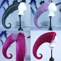 How To Make A Foam Wig, Splatoon Cosplay, Wig Styling Tutorial, Best Cosplay Ever, Hair Today Gone Tomorrow, Witch Cosplay, How To Wear A Wig, Diy Wig