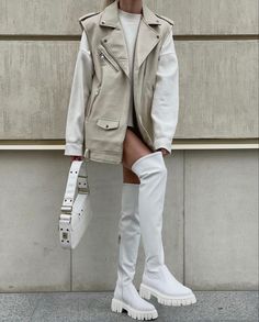 Elegante Casual, White Boots, Outfit Inspo Fall, Winter Fashion Outfits, New Outfits