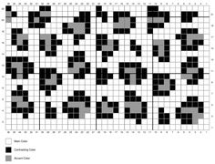 a black and white cross stitch pattern with squares in the middle, on top of each other