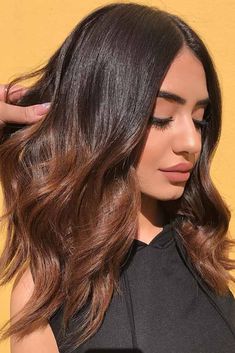 Hair Color Ideas For Brunettes Balayage, Hair Color Brown Chestnut, Chestnut Brown Hair, Underlights Hair, Brunette Ombre, Chestnut Hair, Chestnut Hair Color, Brown Ombre Hair, Ombré Hair