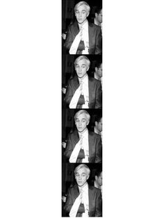 the man is wearing a suit and tie in four different pictures, including one with an x on it