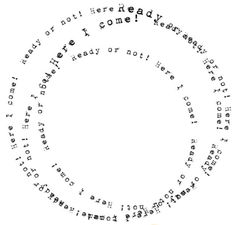 the words are arranged in a circle