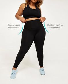 Whether you’re pre or postpartum or want to camouflage your midsection, our ultra-high waistband Corset Legging adjusts to your body type, giving you maximum support during mid to high-energy activities. Its buttery soft fabric promotes anti-chafing and sweat-wicking. Features a discreet phone pocket on the back of the waistband. Material: 88% polyester and 12% spandex Sizes: S-4X Inseam: 28” Color: Black Patent-pending design Made in USA Care Instructions: Machine Wash Cold. Do Not Bleach. Hang Tik Tok Challenge, Corset Leggings, Energy Activities, Anti Chafing, Loose Skin, Fitness Blog, Plus Size Leggings, Squat Proof, Leggings Design