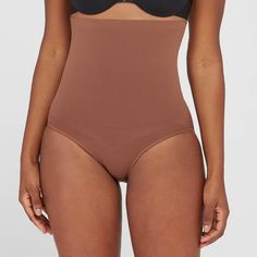 Talk about results! This lightweight brief uses targeted zones to tone your tummy and give you a perky rear view. The high waist offers added tummy control and eliminates muffin top without digging in, while the seamless design provides all-day comfort and support that won't show through (bye, visible panty lines!). Color: Chestnut Brown. Gender: female. Age Group: adult. Pattern: Solid. Material: Nylon. Supportive Shapewear Bottoms With Wide Waistband, High-waist Sculpting Bottoms With Seamless Construction, High Waist Sculpting Bottoms With Seamless Construction, Supportive High Waist Shapewear With Wide Waistband, High Waist Sculpting Seamless Bottoms, Sculpting High-waist Bottoms With Seamless Construction, Fitted Brown Shapewear Bottoms, Seamless Brown Shapewear, Fitted Seamless Brown Shapewear