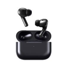 an image of two earphones that are in the air