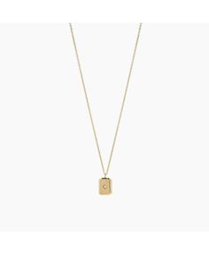 in stock Gold Necklaces With Rectangular Stone, Classic Rectangular Jewelry For Everyday, Classic Rectangular Everyday Jewelry, Chic Everyday Necklace With Rectangular Pendant, Chic Rectangular Gold Jewelry, Chic Gold Rectangular Jewelry, Modern Rectangular Necklace, Classic Square Everyday Jewelry, Modern Rectangular Necklaces For Formal Occasions