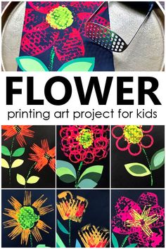 flower art project for kids that is easy to make and looks great on the table