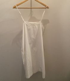 Vintage Cami, Vintage Slip Dress, White Slip Dress, French Dress, Cotton Slip, Vintage Slips, Cami Dress, White Vintage, Camisole Top