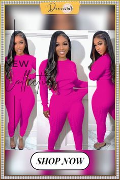 Casual Knitted Sweater Skinny Pants 2 Piece Tracksuit Ribbed Long Sleeve Jumpsuits And Rompers For Spring, Ribbed Long Sleeve Jumpsuits For Spring, Spring Ribbed Jumpsuits And Rompers With Long Sleeves, Casual Ribbed High-stretch Jumpsuits And Rompers, High Stretch Jumpsuits And Rompers For Fall Loungewear, Fitted Ribbed Winter Sets, Stretch Ribbed Winter Set, Winter Ribbed Stretch Sets, Ribbed Stretch Winter Sets