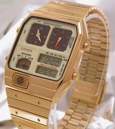 Golden Watch, Casio Vintage, Watches For Sale, Citizen Watch, Dope Jewelry, Perpetual Calendar, Smart Watches