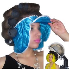 Beauty Heat Shield, a Patent Pending product designed and made to provide complete protection to users of standard hot hair dryers. The Beauty Heat Shield protects face, ears and neck areas from hair dryer heat. Enjoy having your hair dried in total comfort, with no complaints of excessive heat, visor front is capable of folding back to also accommodate narrow hair dryers. Now you can relax, read or use listen devices while under the hair dryer. The Beauty Heat Shield is reusable, machine washab Salon Dryers, Hair Steamers, Hair Appliances, Hair Dryers, Hair Straighteners, Hair Rollers, Crazy Hair, Dry Hair, Hair Dryer