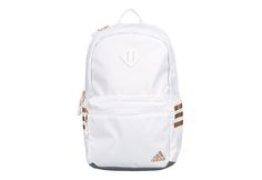 Adidas Unisex Classic 3 Stripe 5 BackPack Adidas Sporty White Backpack, White Adidas Sporty Backpack, Adidas White Sporty Backpack, Adidas White Standard Backpack, White Adidas Backpack For School, White Adidas Backpack For Daily Use, Backpack For Middle School, Adidas Backpack, Backpack Reviews