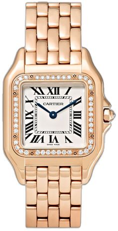 Cartier Designer Diamond Watch, Designer Cartier Diamond Watch, Elegant Rose Gold Diamond Watch For Evening, Luxury Rose Gold Watches With Diamond Accents, Timeless Rose Gold Diamond Watch, Elegant Rose Gold Diamond Watch, Designer Rose Gold Diamond Watch For Formal Occasions, Luxury Cartier Rose Gold Diamond Watch, Classic Pink Gold Watches With Diamond Hour Markers