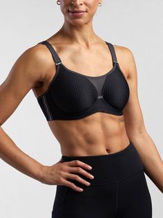 Anita Performance wireX Underwire Sports Bra Supportive Functional Bra, Training Bra With Medium Bust Support, Supportive Padded Sports Bra For Training, Supportive Padded Sports Bra For Workout, Black Push-up Sports Bra With Light Support, Supportive Padded Sports Bra For Gym, Functional Bra With Medium Bust Support, Supportive Push-up Sports Bra, Gym Bra With Medium Bust Support And Full Coverage