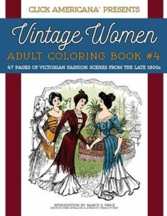 Walking Dress, Tea Gown, Victorian Women, Edwardian Era, Vintage Women, Colouring Books, Fashion Books, Adult Coloring Books, Victorian Era