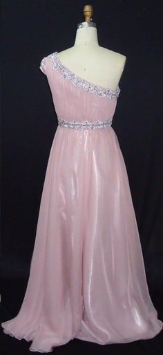 We offer one shoulder special occasion formal gowns like this one made in a pink fabric. Pink Fabric, Couture Collection, Formal Gowns, Special Occasion, One Shoulder, Prom Dresses, Prom, Formal Dresses, Couture