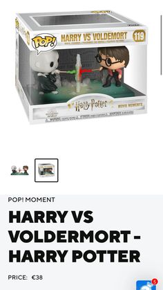 harry potter and voldemort pop vinyl figures are on display