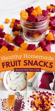 Check out these Healthy Homemade Fruit Snacks (with veggies)! This tasty snack recipe combines pureed fruit, vegetables, honey, and grass fed gelatin for a protein rich dessert. Try it now and enjoy a guilt-free treat! Snacks With Veggies, Fruit And Veggie Snacks, Veggie Snacks For Kids, After School Snack Ideas, School Snack Ideas, Healthy Low Calorie Snacks, Homemade Fruit Snacks, Grass Fed Gelatin, Fruit And Veggie