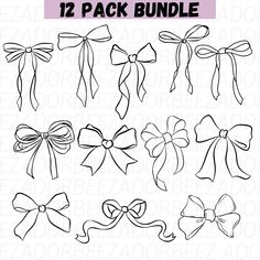 the 12 pack bundle includes bows and ribbons