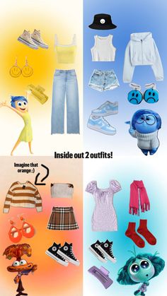 When u watch the movie, watch it in character!!😝💗🦋 Cute Easy Halloween Costumes, Movie Character Outfits, Fun Halloween Outfits, Cute Halloween Outfits, Inside Out Characters, Matching Halloween Costumes, Disney Themed Outfits, Pretty Halloween Costumes, Duo Halloween Costumes