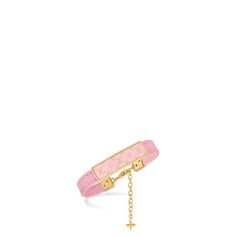 LOUIS VUITTON® - Nanogram Enamel Bracelet - Rose Ballerine Designer Pink Bracelets As Gift, Designer Pink Bracelets For Gift, Designer Pink Bracelets For Formal Occasions, Designer Pink Bracelet For Gifts, Designer Adjustable Pink Bracelets, Luxury Pink Bracelets, Designer Pink Adjustable Bracelets, Designer Adjustable Pink Bracelet, Jewelry Louis Vuitton