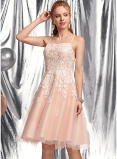 JJ's House Beading Tulle Square Fall A-line Skater Dresses Sweet & Flow Sparkle & Shine Elegant Pearl Pink Height:5.8ft（176cm） Bust:32in（82cm）Waist:24in（61cm）Hips:35in（89cm） No Knee-Length Pink Model Name:Maria  Height:5.7ft（175cm）  Bust:43in（109cm）  Waist:34in（86cm. #JJ's House #Beading #Tulle #Square #Fall #Aline #SkaterDresses #Sweet&Flow #Sparkle&Shine #Elegant #PearlPink #No #KneeLength #Pink Cute Hoco Dresses Knee Length, Homecoming Dress Knee Length, Hoco Dress Inspo Knee Length, Modest Homecoming Dresses Knee Length, Hoco Dresses Modest Knee Length, Modest Homecoming Dress, Hoco Dresses Knee Length, Knee Length Homecoming Dresses, Tulle Prom Dress A Line