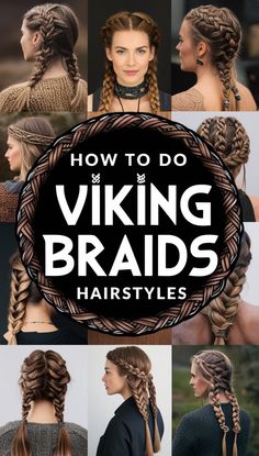 Unleash your inner warrior with stunning Viking braids! This collection of step-by-step guides and inspiration will teach you how to create fierce and intricate Viking braid hairstyles, perfect for adding a bold, edgy touch to your look. From classic side braids to intricate patterns, discover how to achieve this ancient yet timeless style. Viking Braid Hairstyles, Viking Braids Hairstyles, Braids Hairstyles Tutorials, Summer Updos, Intricate Hairstyles, Side Braids, Viking Braids, Symbol Of Strength, Viking Hair