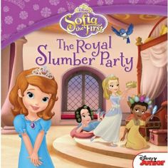 the royal slumber party is shown in this children's book cover image provided by disney junior