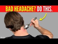 How to Instantly Relieve a Headache - YouTube Headache Relief Instant, Bad Headache, Easy Exercises, Muscle Tension, Chiropractic, 30 Seconds, Easy Workouts, Headache