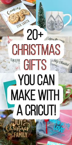 Planning on making your Christmas gifts this year? Get crafting for Christmas using the Cricut! Here are a ton of easy and effortless Cricut gift ideas that are fun to make using your Cricut Explore, Cricut Maker, or Cricut Joy! #cricut #cricutcrafts #cricutchristmas Cricut Christmas Gift Ideas, Cricut Christmas Gift, Cricut Gift Ideas, Cricut Projects Christmas, Cricut Projects Easy, Cricut Explore Air Projects, Christmas Fonts Free