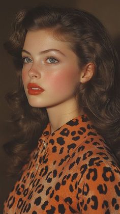 50s And 60s Makeup, Vintage Cowgirl Makeup, Subtle 70s Makeup, 50s Aesthetic Makeup, Vintage Makeup 50s, Retro Style Makeup, 60s And 70s Makeup, 1970s Makeup And Hair, 60s Natural Makeup