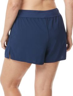 Go from swim to gym in the Beach House Plus Size April Stretch Woven Beach Short. The soft adjustable waistband and figure-hugging silhouette create a no-slip fit short for an extremely comfortable fit perfect in and out of the water.  Plus Size Swiwmear - Swim/Active Wear Shorts Zip Pockets for Keys or Cash Inner Brief Inner Draw Cord Adjusts for the Perfect Fit & Helps Stay in Place Quick Dry Technology Wicks Away Moisture 4-Way Stretch for a Full Range of Motion 50+ UPF protection Fabric Cont Beachwear Tankini With Built-in Shorts, Tankini With Built-in Shorts For Vacation, Beach Swimwear With Built-in Shorts, Beachwear Tankini With Built-in Shorts For Poolside, Summer Swim Skirt With Built-in Shorts For Beach, Beachy Swimwear With Built-in Shorts For Poolside, Stretch Swim Dress With Built-in Shorts For Beach, Short Tankini With Built-in Shorts For Vacation, Casual Sports Tankini With Built-in Shorts